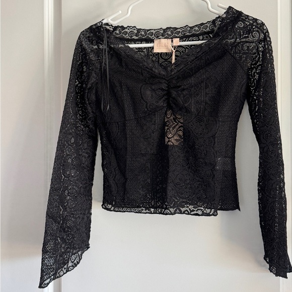 Elegant Black Lace Top - Picture 1 of 6